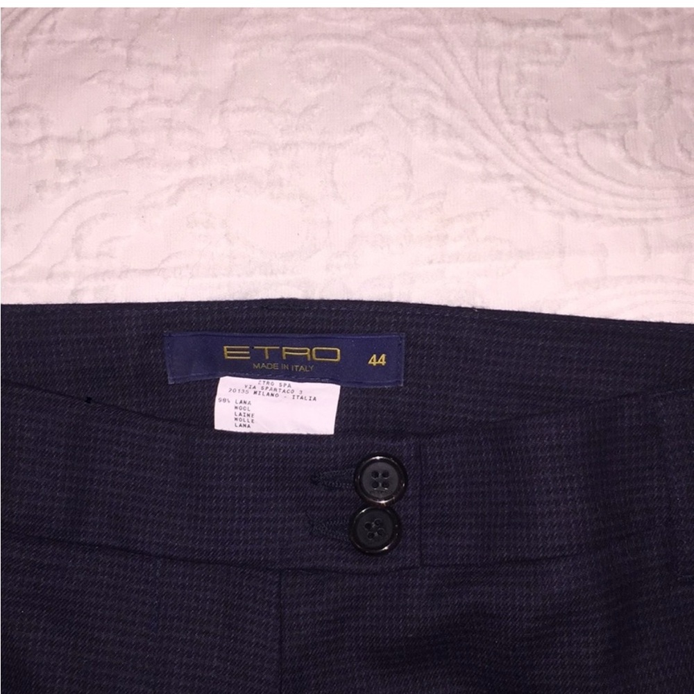 ETRO Made in Italy Mini Houndstooth Pants